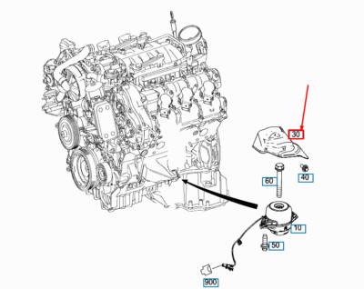 NEW MERCEDES-BENZ GLE W166 LEFT ENGINE SCREENING SHIELD 