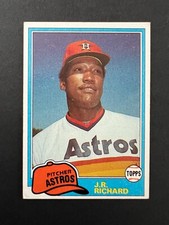 1981 Topps J.R. Richard #350, corners 