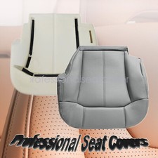 Driver Bottom Seat Cover Leather Gray With Foam Cushion For Chevy Suburban 99-02