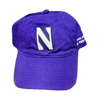 Northwestern University Hat Mens Strapback Purple Adjustable Chicago Big Ten