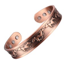 Horses Pure Copper Magnetic Men Women Bracelet Balance Energy Power Arthritis