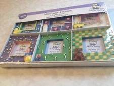 Wilton Mini Picture Frames Set of 6 Baby Shower Favors Photo Gift 3x3 Frames NEW