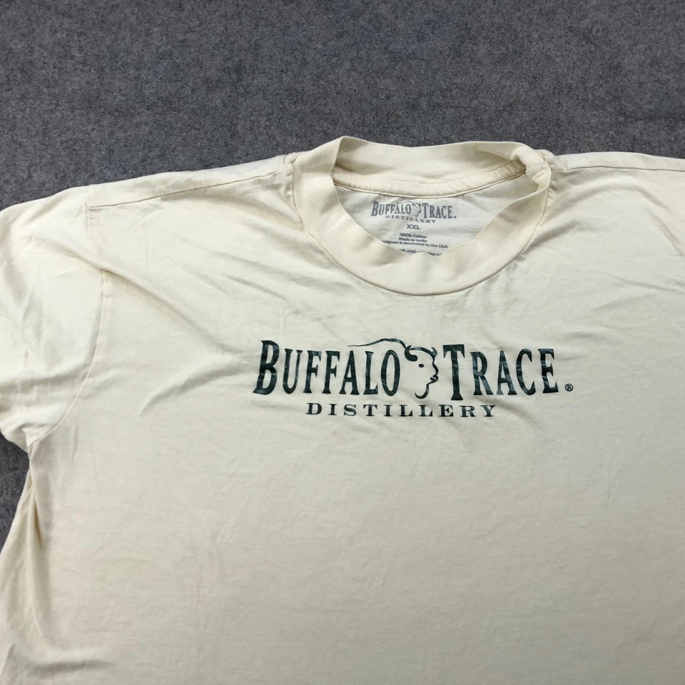 Buffalo Trace Shirt Womens 2XL Beige Graphic Short Sleeve Casual Tee Top - Image 4 of 4