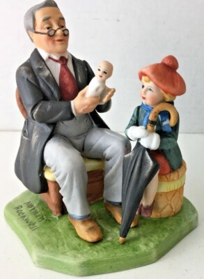ノーマン・ロックウェル「Doctor and the Doll」ディズニー版 限定10枚】The Doctor and Doll 1929 - CURTIS PUBLISHING 1982