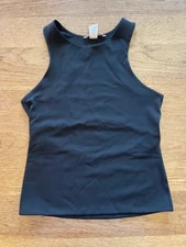 Victoria’s Secret Black LARGE Flow On Point Essential Cutout Tank Top VS