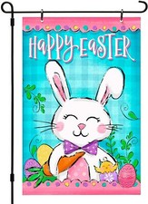 CounterArt Happy Easter Reversible Printed Garden Flag Made In The USA