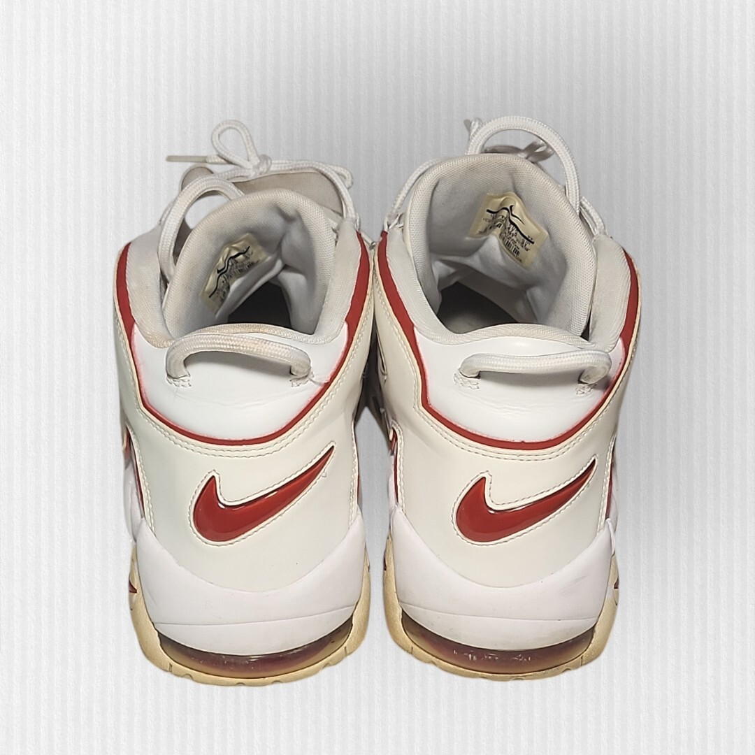 Nike Air More Uptempo White Varsity Red White 921948-102 Midtop