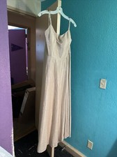 davids bridal wedding dress size 18 Gold Scoop Neck. Brand New Never Worn.