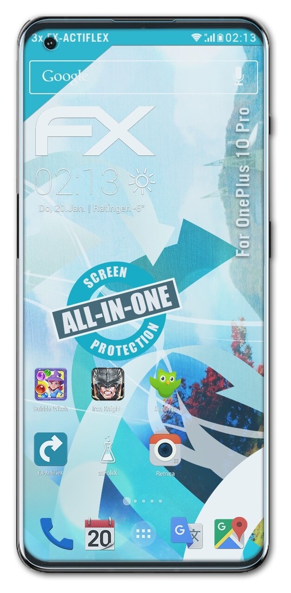 Pack De 3 Protections D'écran AtFoliX Pour Elephone E10 - Anti-choc & Anti-rayures