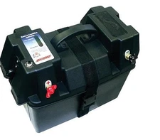 Boat Marine Battery Box Power Station accessory hook-up with external terminals 