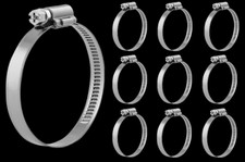 10PZ FASCETTA STRINGITUBO Acciaio inox Morsetto clamp
