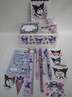 Brandneu super süß SANRIO - KUROMI Geschenkset mit Aufbewahrungskiste Box