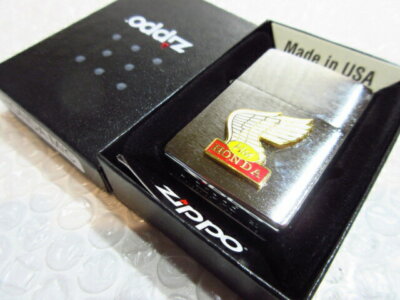 Honda Motorcycle Emblem Zippo Lighter Silver Brass JP | eBay