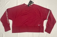 Nike Women's Sweatshirt CROPPED Pro Dri-Fit Get Fit Crew DD1955 615 SIZE MEDIUM