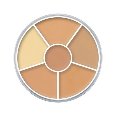 Kryolan Concealer Circle, 6 Farben - High Pigment Foundation / Concealer