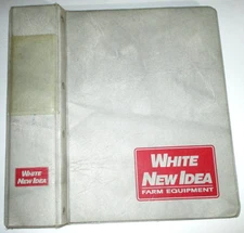 White / New Idea Farm Equip. 3-Post Parts Catalog Service Manual Binder (empty)