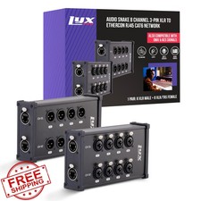 LyxPro XLR/TRS To RJ45 Breakout Pair No Cables