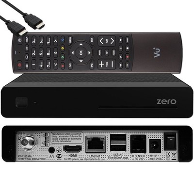  VU+ Zero HW Version 2 - 1x DVB-S2 Full-HD Sat Tuner E2 Linux Receiver schwarz 