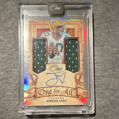 Panini 2020 one for all Dual Patch Autographs Jordan Love Packers #34/99 Auto