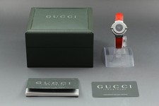 [Near MINT W/ Box] GUCCI 6600L Black Dial Silver Women's Bangle Watch From JAPAN
