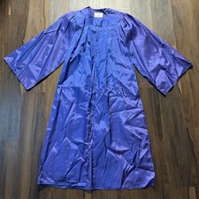 Vintage Blue 5'6"-5’8" GRADUATION GOWN Thomas A Peterson Made In USA YKK Zipper