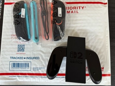 Nintendo Switch 2 Joy-Con Joycons Controllers Pair L/R Authentic Plus Grip