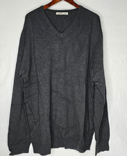 Y2k Old Navy Men's Dark Gray V-Neck Long Sleeve Sweater XXXL Tall Casual