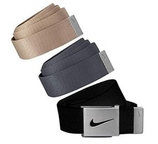 Nike Golf Men's 3 in 1 Web Pack Belts, One Size Fits Most - Select Colors