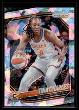 Tina Charles 2025 Panini Prizm WNBA Ice Prizm Card #3
