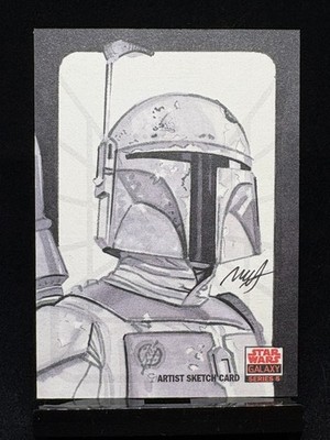 Topps Star Wars Galaxy Sketch - Boba Fett by Robert Hendrickson