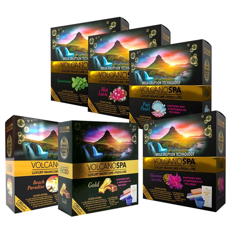 La Palm Volcano Spa Pedicure 6 Step Kit - Set of 6 Scents | eBay