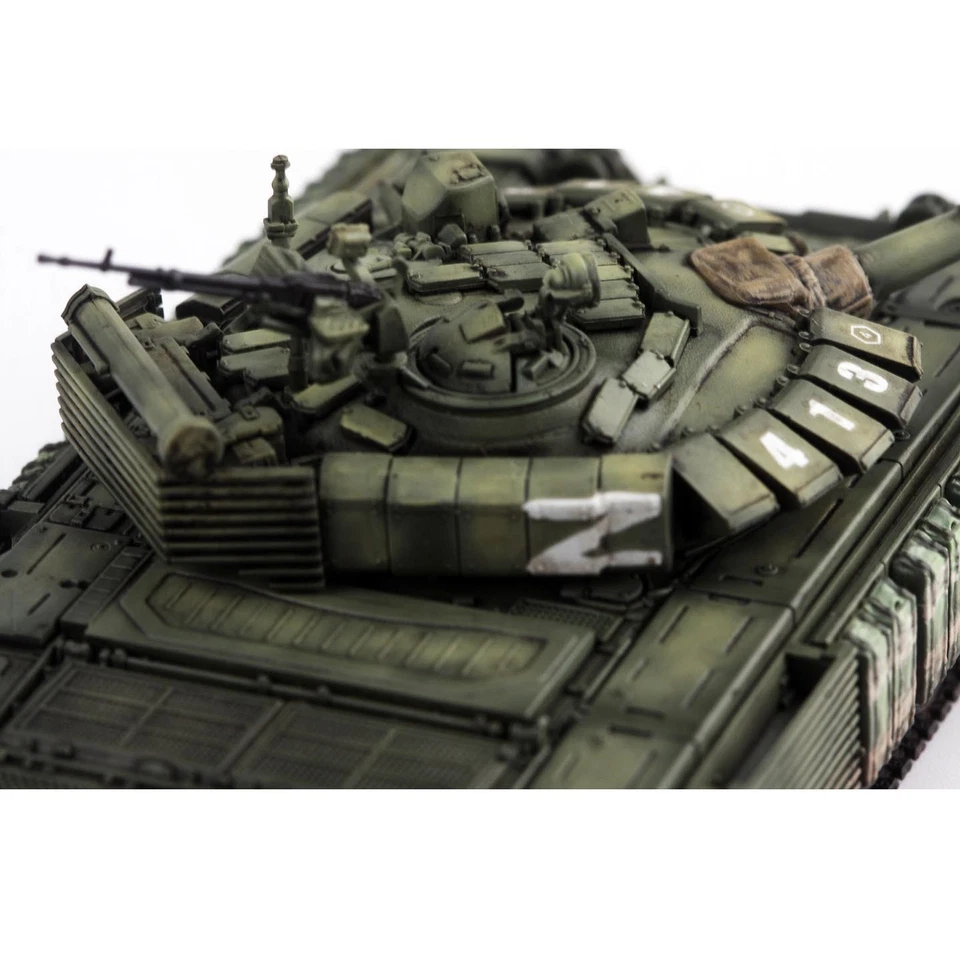 Hardened 1/72 Russian T-72B3M Main Battle Tank No. 413 Painted Finished Model - Image 4 of 4