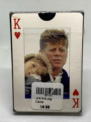 JFK Spielkarten mit Präsident Kennedy & Familienbibliothek des Kongresses Neu - Bild 2 von 4