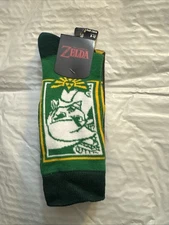 Bioworld Nintendo: The Legend of Zelda 3 Pair Crew Sock Shoe Size 8-12 NEW  - #3