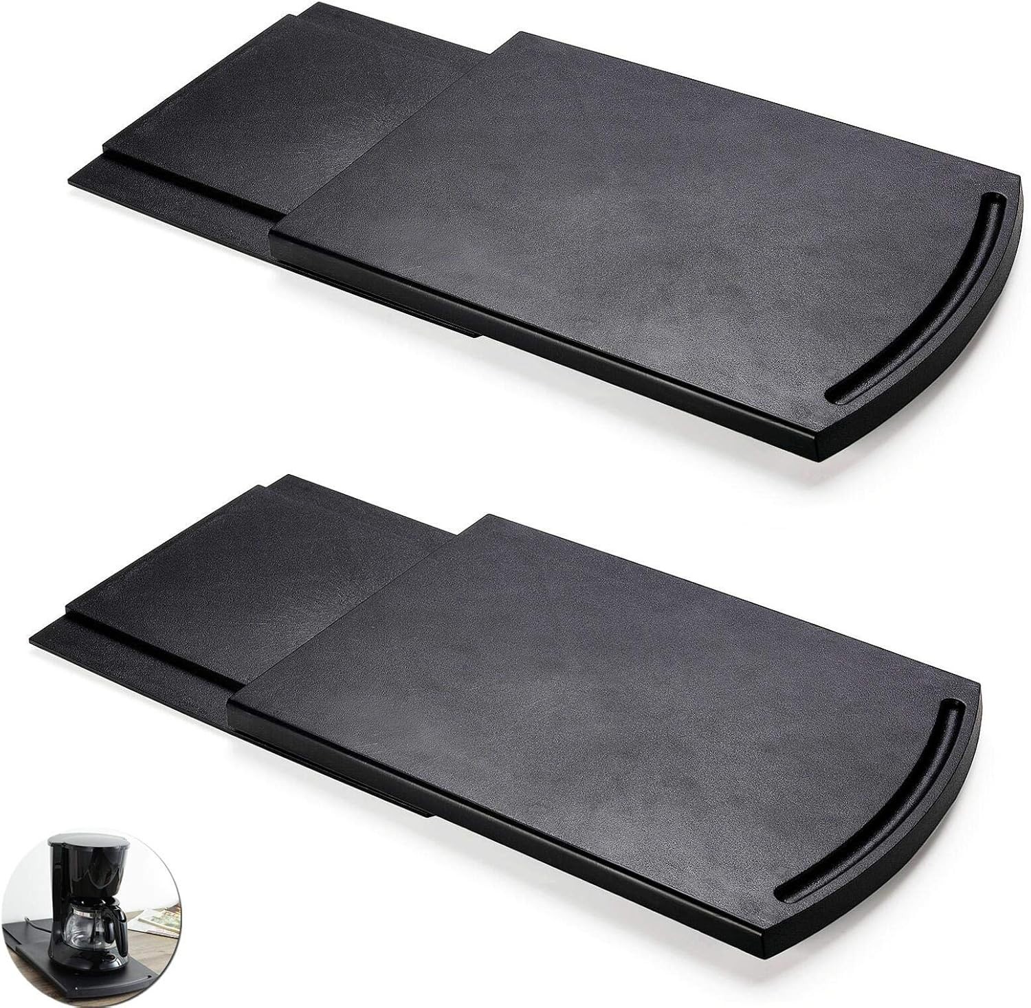 Trays Kitchen Caddy Sliding Coffee Tray Mat For Countertop