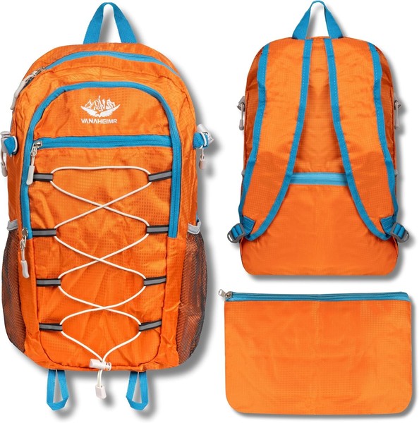 Leichter Wanderrucksack Faltbar 25L, Rucksack Damen Herren, Wasserdichter-image