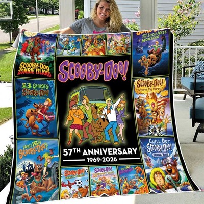 Scooby Doo 57th Anniversary 1969 2026 Scooby Doo Quotes Quilt Blanket