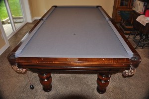 Pool Table 8' Custom Built with Custom Cues and Accessories LOCAL PICKUP ONLY