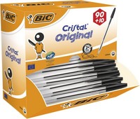 BIC Cristal Kugelschreiber Blau 0,32 Mm StrichstäRke 100 StüCk BüRo Schule Set