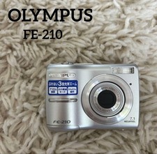 OLYMPUS FE-210 Silver Compact Digital Camera Tested Great Condition