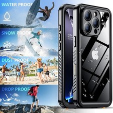 iPhone 15 Pro Waterproof Case IP68 Full Body Screen Camera Protector Shockproof