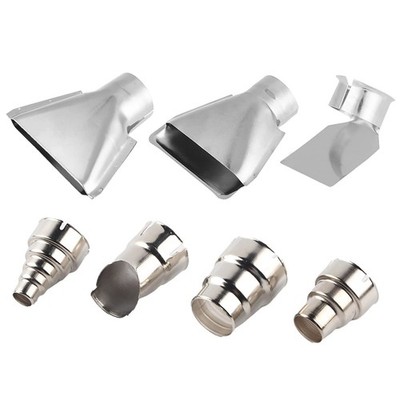 7Pcs Stainless Steel Heat Gun Nozzles for 1500-2000W 35mm Hot Air Welding Shr...