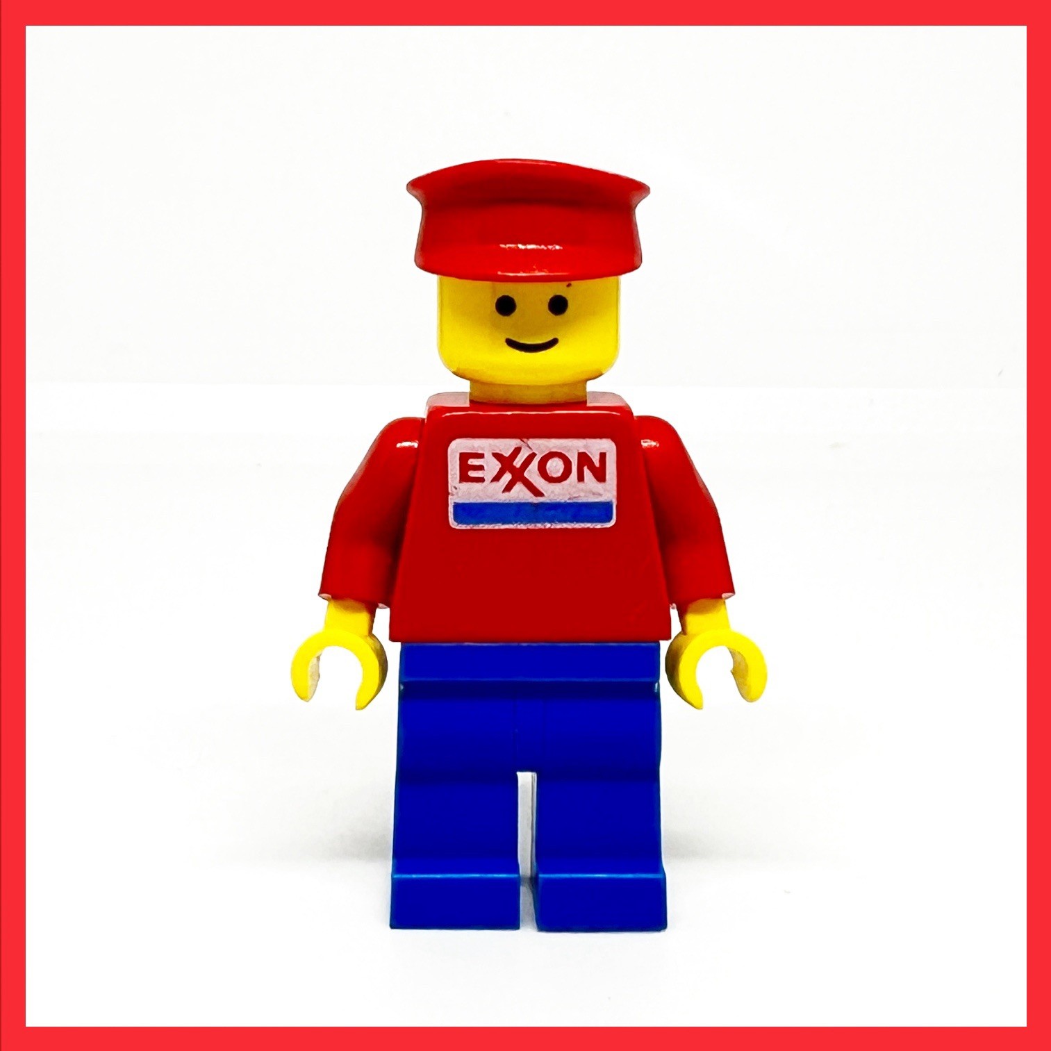 Vintage Lego 6696 Exxon Fuel Tanker Driver Minifigure 1984 Retired