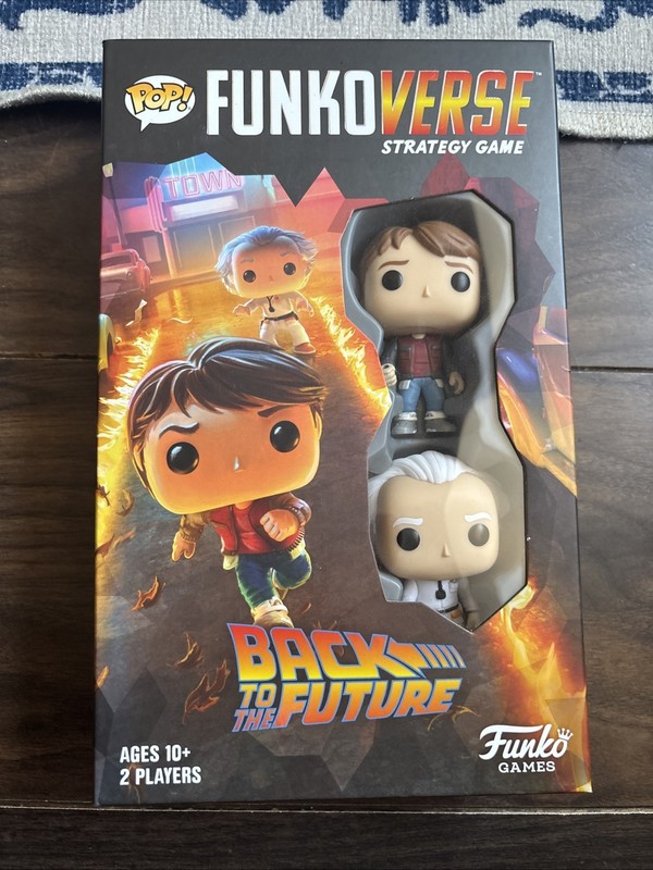 Funkoverse Back to the Future Marty Doc Funko Pop Strategy Board Game