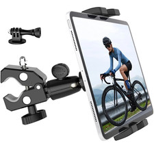 Bike Tablet Holder Metal Motorcycle Tablet Mount anti Shake Handlebar Clamp For