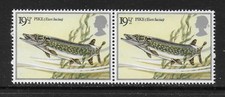 1983 RIVER FISHES 19½p WITH MCF ‘SHORT LOWER SERIF’ FLAW/ERROR W538var MNH