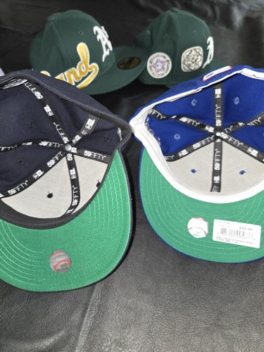 👀👀Lot Of (9) New Era MLB As Yankees Fitted Baseball Hats Size 7 1/8 CLEAN🔥🔥 - Picture 6 of 8