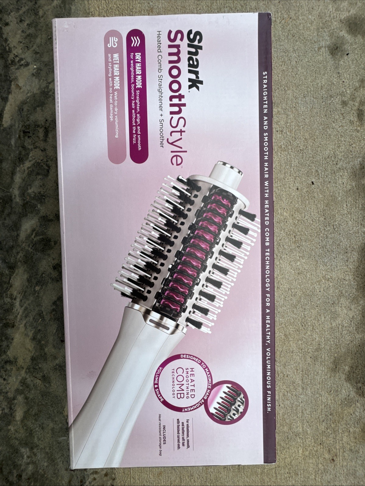 Shark SmoothStyle Heated Comb and Blow Dryer Brush, Dual Mode, For All Hair