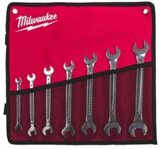 Milwaukee 7 Piece Double Open Ended Spanner Set Metric 6 - 19mm 4932492713
