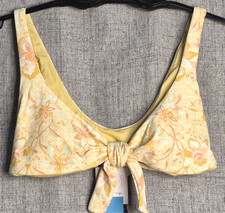 O'Neill Sydney Mavericks Size Medium Bikini Top NEW 55 Tie Front Wear 2ways